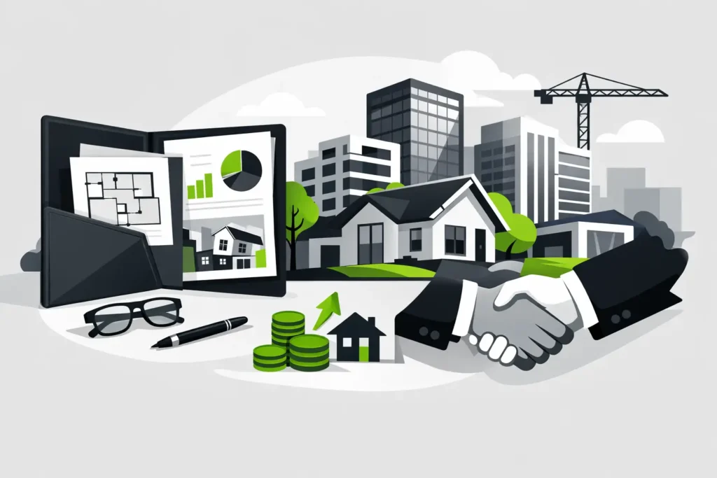 Beispiel Vertriebsmappe Immobilienprojekt